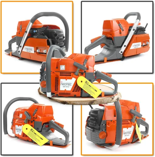 Vista 6 de NEO-TEC NH872 Motosierra a gas 71 cc 5.3 HP Motosierra de gasolina Motosierra de Gasolina Cabezal de potencia para barra de 24/28 pulgadas