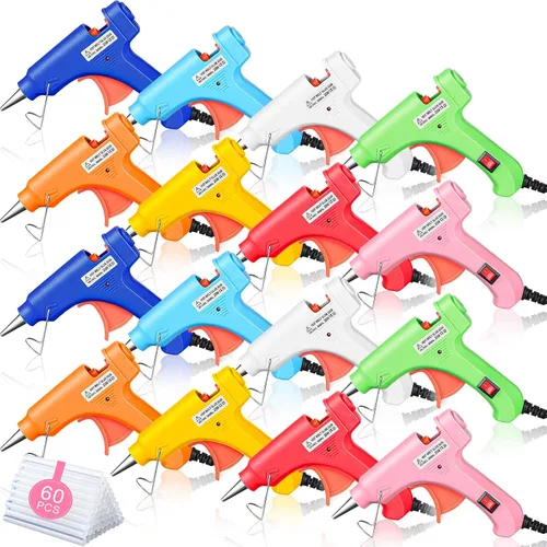 Vista 8 de Zhengmy Mini pistola de pegamento caliente de 8 piezas con 40 varillas, kit