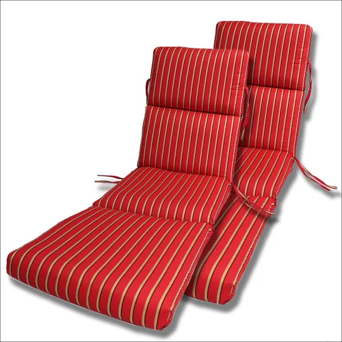 Vista 12 de Comfort Classics Inc. Sunbrella - Juego de 2 colchonetas acanalado para camastro en interior y exterior de 22 x 74 x 5 pulgadas (55.8 x 188 x 12 cm)