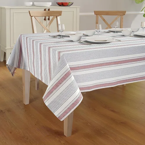 Vista 7 de Mantel de mesa rectangular - Cubierta de mesa - Algodón con costura mitrada - Fundas de mesa a cuadros para cocina, comedor, bodas, decoraciones