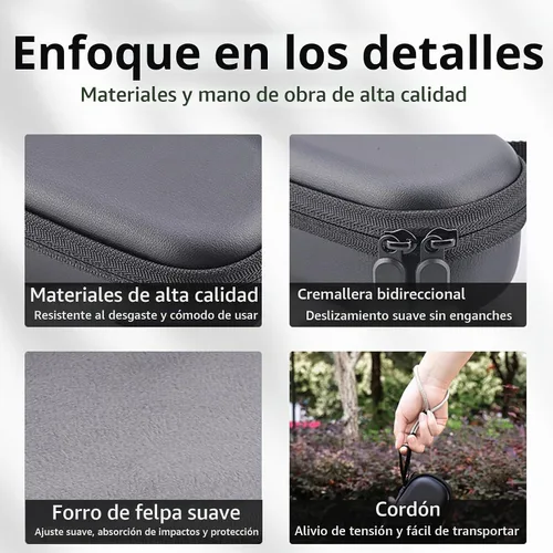 Vista 5 de BRDRC Estuche de transporte para DJI Osmo Pocket 3, estuche de almacenamiento duro portátil, bolsa de transporte bolsillo 4/Xtra Muse Accesorios