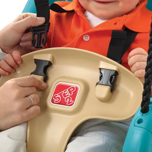 Vista 2 de Asiento de columpio color turquesa para niños, para uso exterior, de Step2
