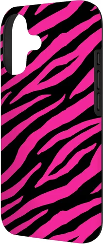 Vista 2 de Pink Black Zebra Stripes Pattern Design Women Girls Case for iPhone 17