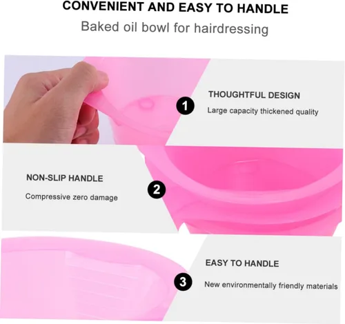Vista 7 de Beaupretty Tazón de tinte para el cabello, cuenco de tinte de cabello de plástico, herramienta para colorear el cabello, tinte para el cabello