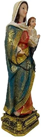 Vista 2 de miSantuario Nuestra Señora Del Rosario, Virge Del Rosario - Figura religiosa de 12 pulgadas de resina con estatua religiosa, Nuestra Señora