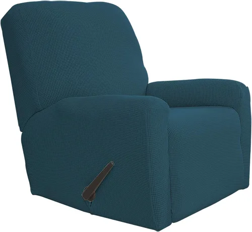 Vista 16 de Easy-Going Funda Elástica para Sofá Reclinable Cobertor de Sofá 4 Piezas Protector de Muebles Sofá Suave con Fondo Elástico Poliéster Spandex Tela