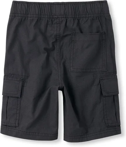 Vista 2 de The Children's Place - Shorts estilo cargo con elástico, para niños.