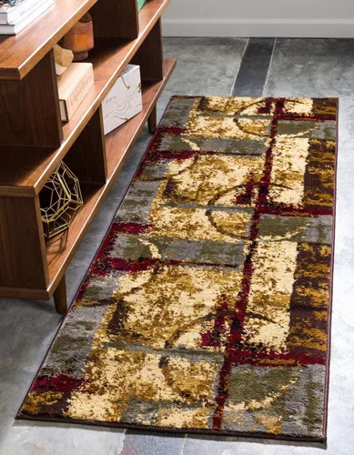 Vista 12 de Unique Loom Barista Collection - Alfombra de área - Catuai (2' 2" x 3' 1" ovalada, multi/marrón)
