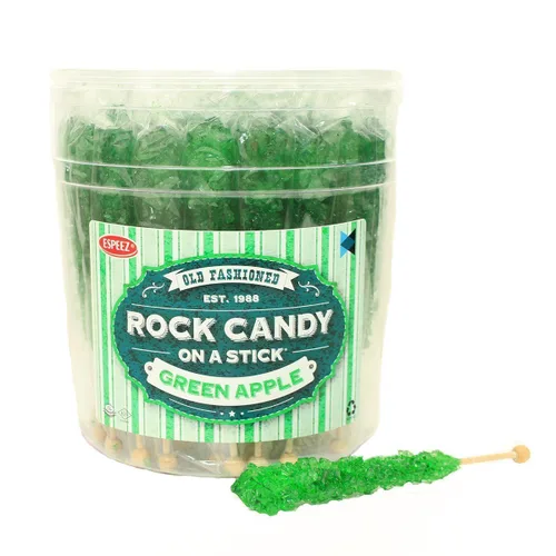 Vista 42 de Palitos de caramelo de roca extragrandes: 12 paletas de cereza rosa – envueltas individualmente – Palitos de caramelo de roca de cristal
