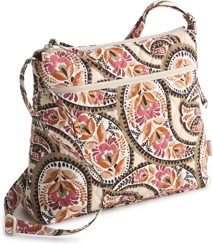 Vista 17 de Vera Bradley Bolso cruzado hipster de algodón de primera calidad con cremallera original para mujer Moonless Night