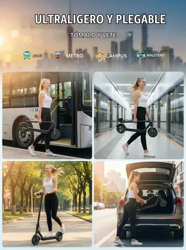 Vista 8 de isinwheel Scooter eléctrico S9 S9 Pro, 19 MPH, 350W, plegable S9Pro Negro