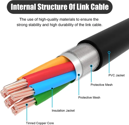 Vista 2 de AMVR Cable Link de transferencia de datos de alta velocidad de 164 pies y carga rápida USB tipo C compatible con auriculares Oculus Quest o Quest 2