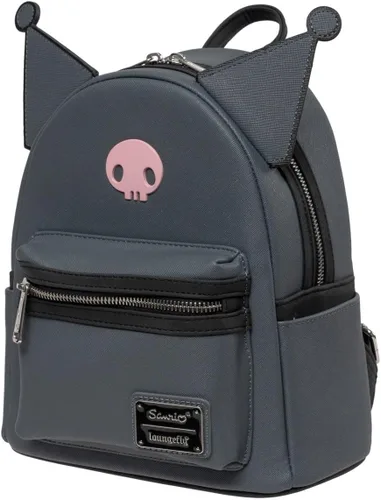 Vista 6 de Loungefly Sanrio Kuromi and My Melody Best Friends Forever - Mini-mochila exclusiva con monedero