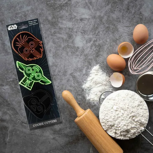 Vista 6 de Juego de cortador de galletas de Star Wars para cocina Negro