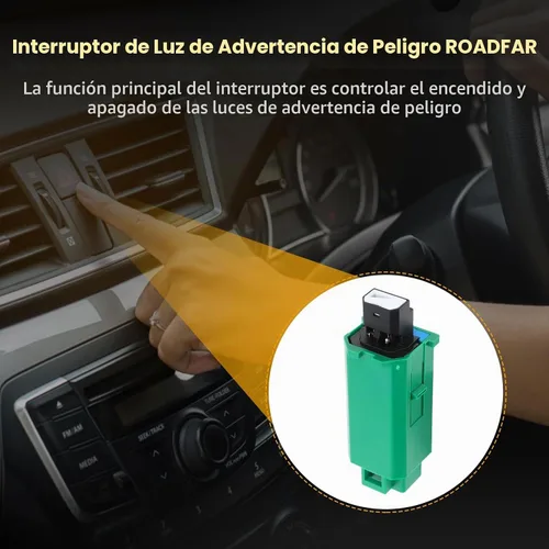 Vista 2 de ROADFAR Interruptor de advertencia de peligro para Chevrolet CORVETTE 1997-2004
