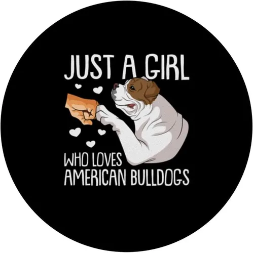 Vista 3 de American Bully perro mamá American Bulldog PopSockets intercambiables PopGrip