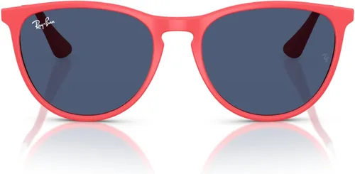 Vista 16 de Ray-Ban Junior RJ9060s Erika - Gafas de sol redondas para niños Caucho transparente fluorescente fucsia/marrón espejo naranja