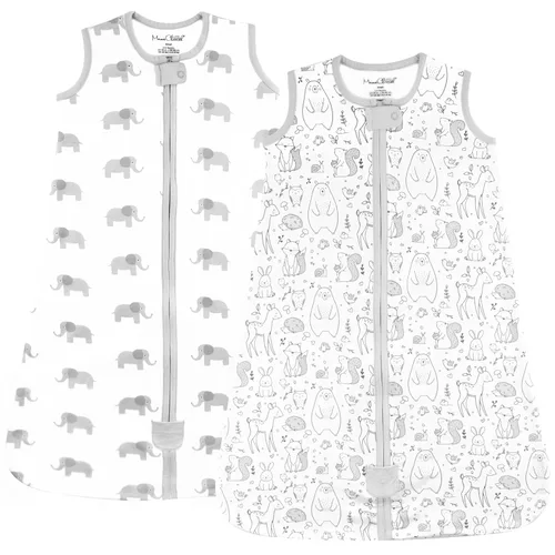 Vista 42 de Mama Cheetah Saco de dormir para bebé de 0.5 TOG, Manta portátil de algodón orgánico para bebé con cremallera bidireccional, Saco de dormir