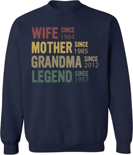 Vista 31 de Sudadera con capucha personalizada con diseño de línea de tiempo de la familia vintage