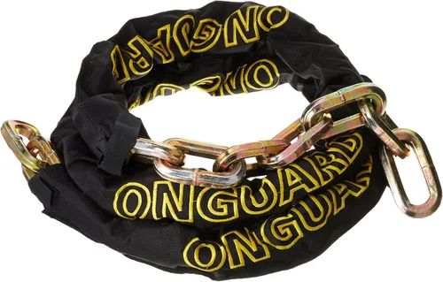Vista 4 de OnGuard 8016 Beast - Candado de cadena hexagonal de 0.551 in x 4 pies, negro y amarillo, Moderno chain-bike-locks
