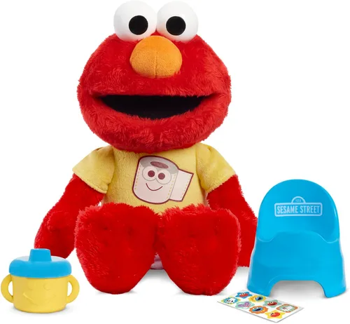 Vista 7 de SESAME STREET Potty Time Elmo - Peluche sostenible de 12 pulgadas, sonidos y frases, herramienta de entrenamiento para ir al baño, juguetes