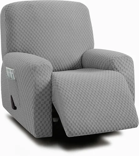 Vista 16 de ULTICOR Fundas de sofá reclinable de 8 piezas, fundas elásticas de jacquard para sofá reclinable de 3 cojines, fundas deslizables gruesas, suaves