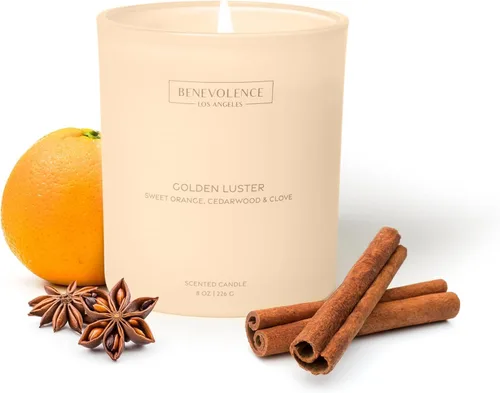 Vista 12 de Vela perfumada de bergamota y jazmín 11 onzas, 60 horas de combustión Cera de soja natural, mecha de algodón Velas perfumadas de soja