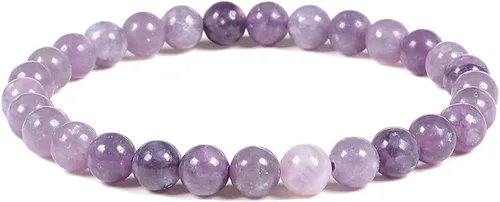 Vista 27 de Justinstones Gem - Pulsera elástica de cuentas redondas de 6 mm de piedras semipreciosas, unisex, 16.5 cm Ojo de tigre azul dorado AA