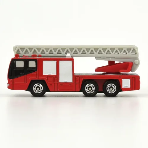 Vista 4 de Takara Tomy Tomica No.108 Hino escalera aérea camión de bomberos