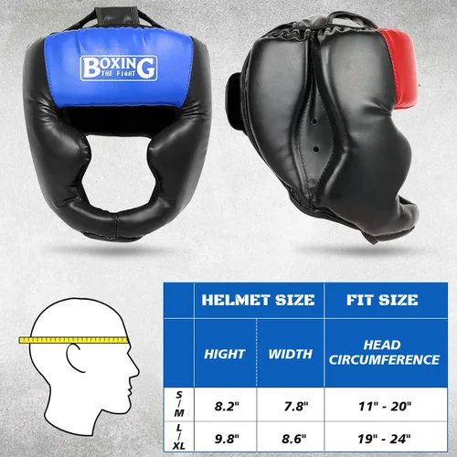 Vista 2 de YORWHIN Sparring Head Guard with Gloves - Boxing Safety Headgear for MMA, Kickboxing, Muay Thai & Boxing - Adult & Kids