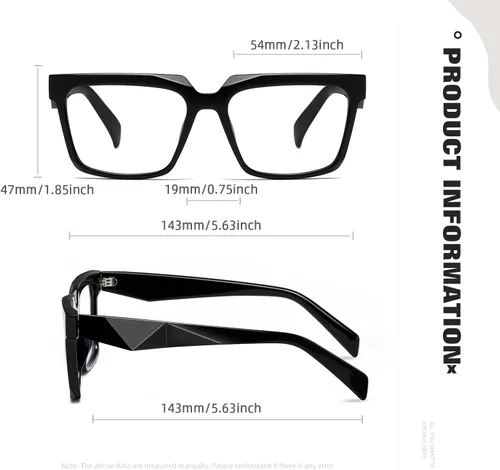 Vista 3 de Gafas de luz azul de gran tamaño para mujeres y hombres, ideales para el trabajo, juegos, televisión, protección UV antifatiga ocular