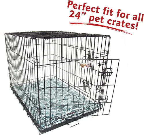 Vista 3 de Majestic Pet Products - Tapete para cama de perro Charlie verde esmeralda de 24 pulgadas
