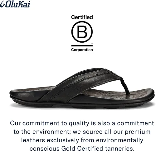 Vista 4 de Nuevo Olukai para hombre hiapo sandalia piel suave