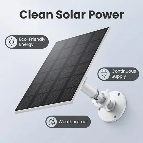 Vista 9 de Panel solar para comedero de pájaros, fuente de alimentación continua de 3W con enchufe tipo C para cámara de comedero de pájaros