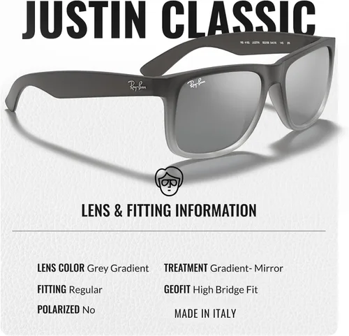 Vista 36 de Ray-Ban RB4165 JUSTIN CLASSIC - Gafas de sol de forma cuadrada con kit oficial de gafas