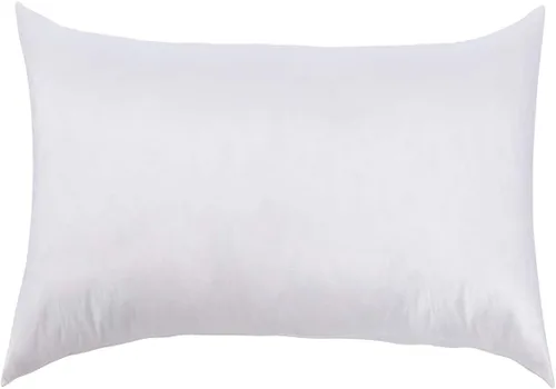 Vista 5 de L' COZEE Almohadas de plumas y plumón de ganso blanco, almohadas decorativas de relleno con funda de algodón 100% para personas que duermen firmes