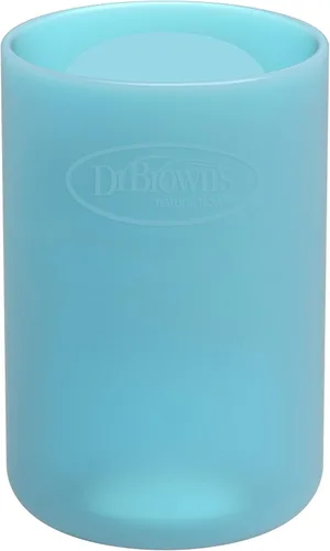 Vista 16 de Dr. Brown's Options+ Funda estrecha para botella de vidrio, 100% silicona, rosa, sin BPA, 4 onzas, paquete de 1