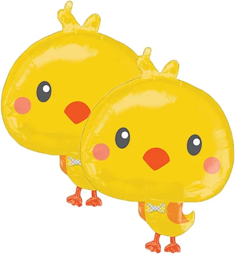 Vista 4 de Adorable globo de fiesta de aluminio de 28 pulgadas de Baby Chick