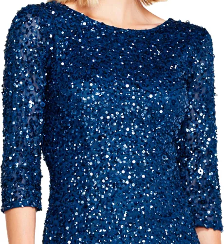 Vista 4 de Adrianna Papell Vestido con cuentas para mujer