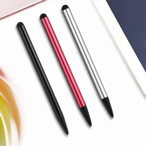 Vista 8 de Lápiz capacitivo y resistivo (3 unidades) universal de alta sensibilidad y precisión con punta de disco capacitiva para pantalla táctil, lápiz