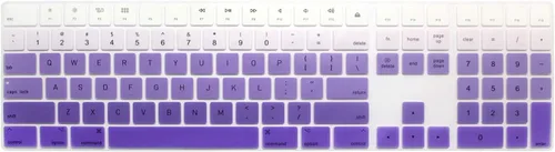 Vista 12 de HRH Funda de teclado de silicona negra para teclado mágico con teclado numérico A1843 MQ052LL/A lanzado en 2017 (diseño de EE. UU.)