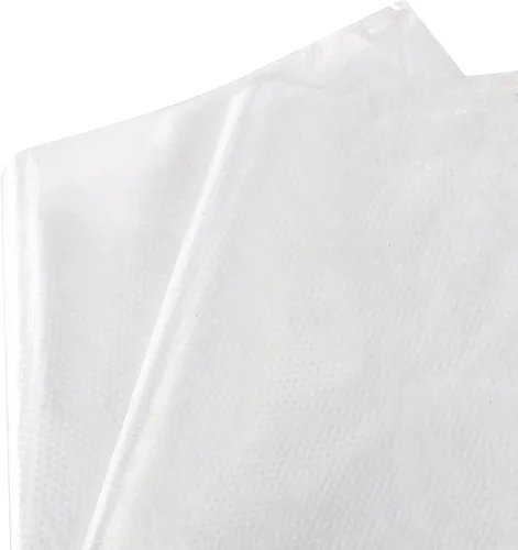 Vista 4 de FUNSUEI 1000 bolsas de plástico de 10 x 14 pulgadas, rollos de bolsas de plástico transparente para pan, frutas, verduras, 1 rollo/500 bolsas