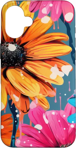 Vista 23 de Drip Gerbera Daisies Case for iPhone 17