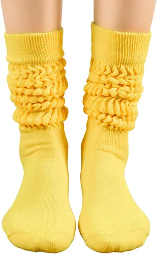Vista 4 de UTTPLL Calcetines largos de algodón para mujer, calcetines largos de algodón para dormir, hasta la rodilla, para gimnasio, calcetines para botas