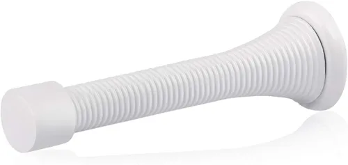 Vista 34 de HOMOTEK Paquete de 1 tope de puerta de resorte con parachoques de goma de 3-1/8", resorte flexible de servicio pesado, tope de puerta de pared