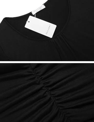 Vista 6 de Ekouaer Pijamas de lactancia para mujer, pijamas de lactancia materna, ropa de dormir suave, posparto, ropa de embarazo