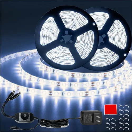 Vista 12 de Tira de luces LED impermeable, intensidad regulable, 16.4 pies / 5m, 300 LED SMD 2835