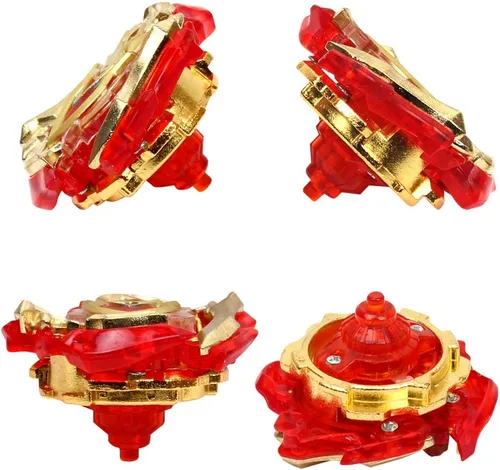Vista 2 de Juego de 8 piezas Burst Gyros Battling Top Battle Burst de alto rendimiento, amarillo