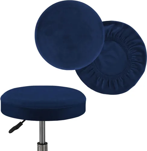 Vista 9 de Turquoize Paquete de 2 Fundas para Taburetes de Bar Fundas Redondas para Taburetes con Bandas Elásticas Fundas de Asiento de Taburete de Bar Funda