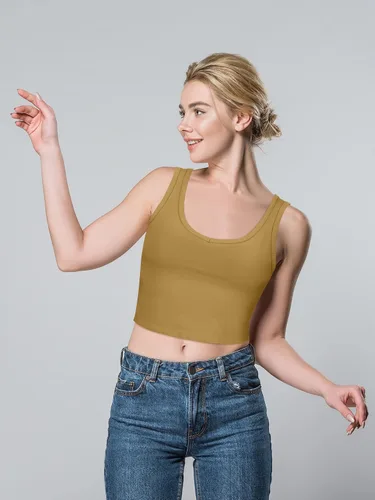 Vista 7 de Geyoga Juego de 6 camisetas básicas cortas sin mangas con espalda cruzada para mujer para entrenar, hacer yoga, correr